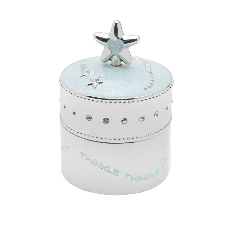 Baby Blue Star Trinket Musical Box