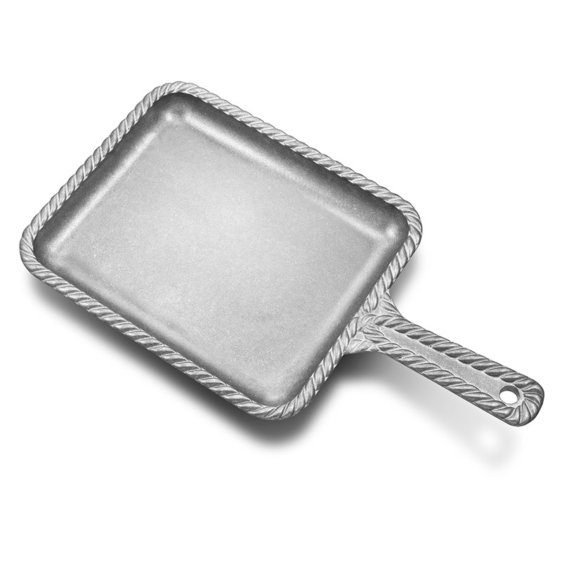 Rectangular Grilling skillet in aluminum