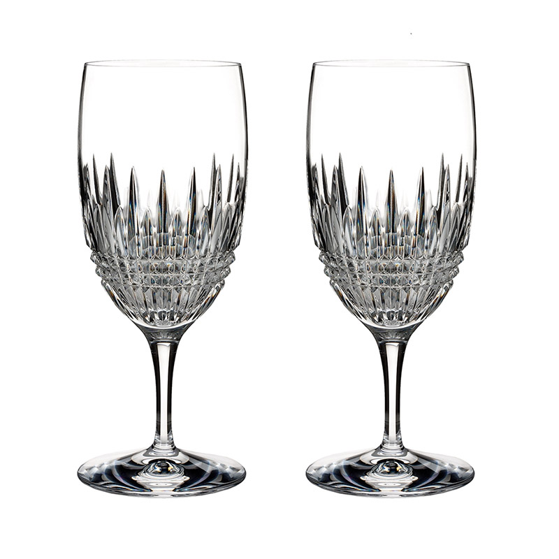 Lismore Essence Iced Beverage/Water Glass Pair