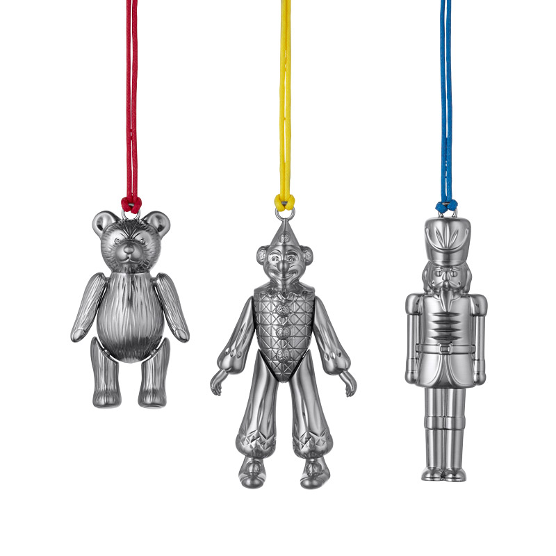 2024 Waterford Silver Clown, Teddy Bear and Nutcracker