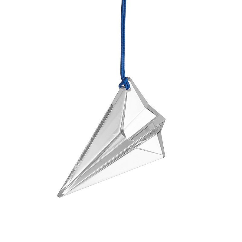 2024 Waterford Origami Aeroplane Crystal Ornament