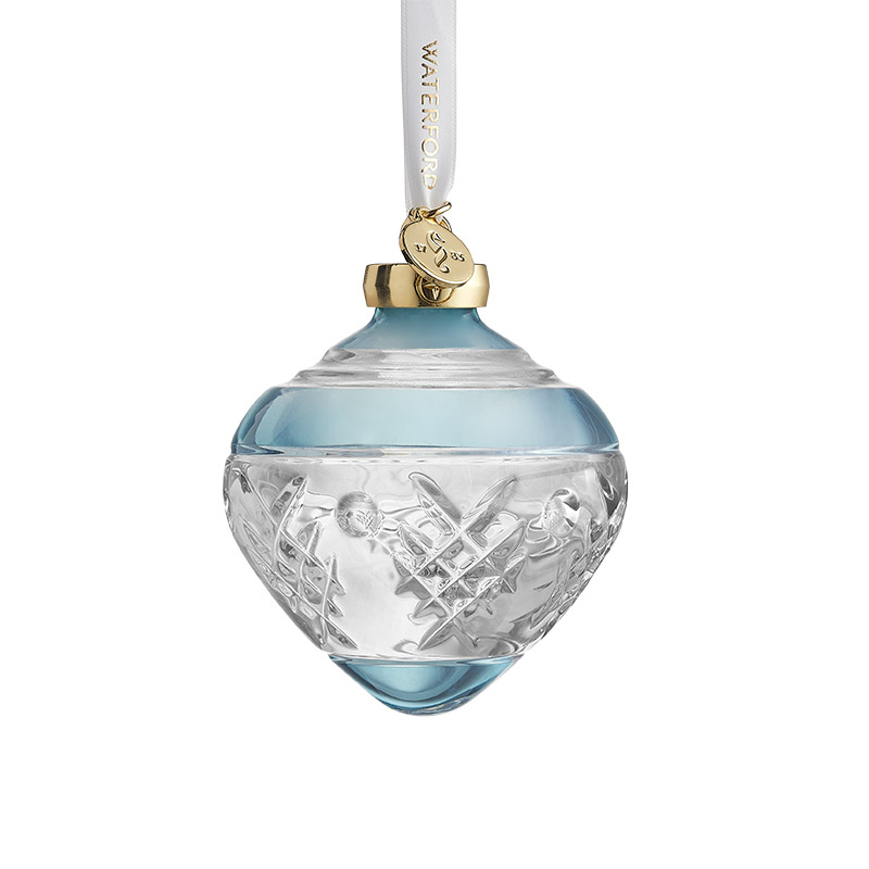 2024 Waterford Winter Wonders Bauble Holly, Blue Ornament