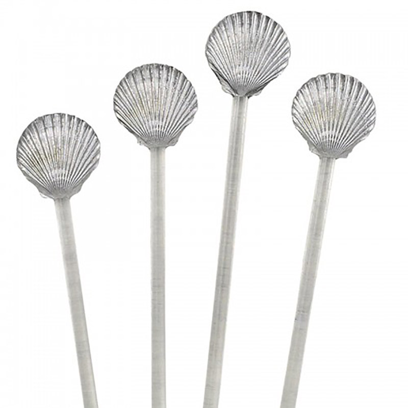 Sea Shell Drink Stirrer Set of 4