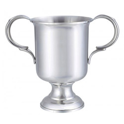 A photo of 9in. Trophy Cup, Bright Pewter Finish