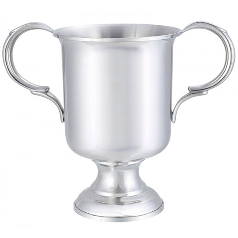 11in. Trophy Cup, Satin Pewter Finish