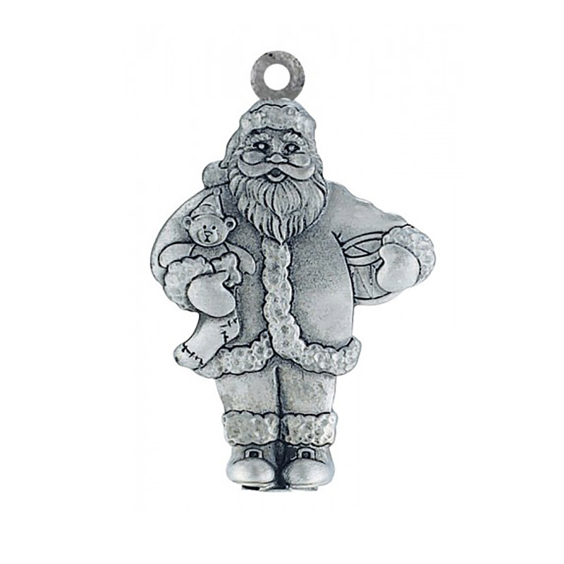 Sculptured Santa Ornament