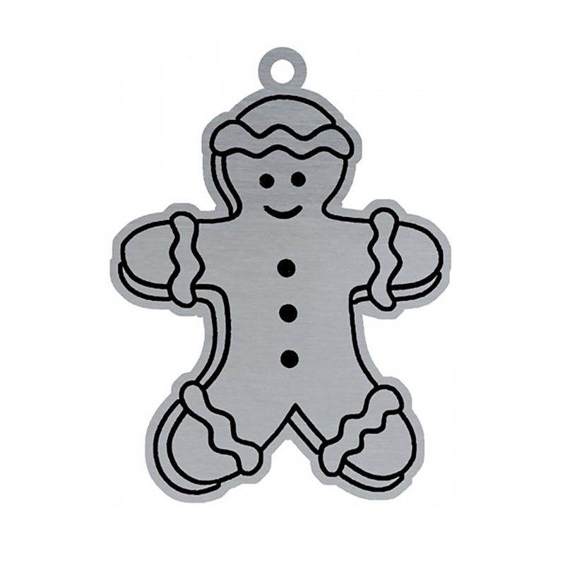 Gingerbread Man Ornament, Flat