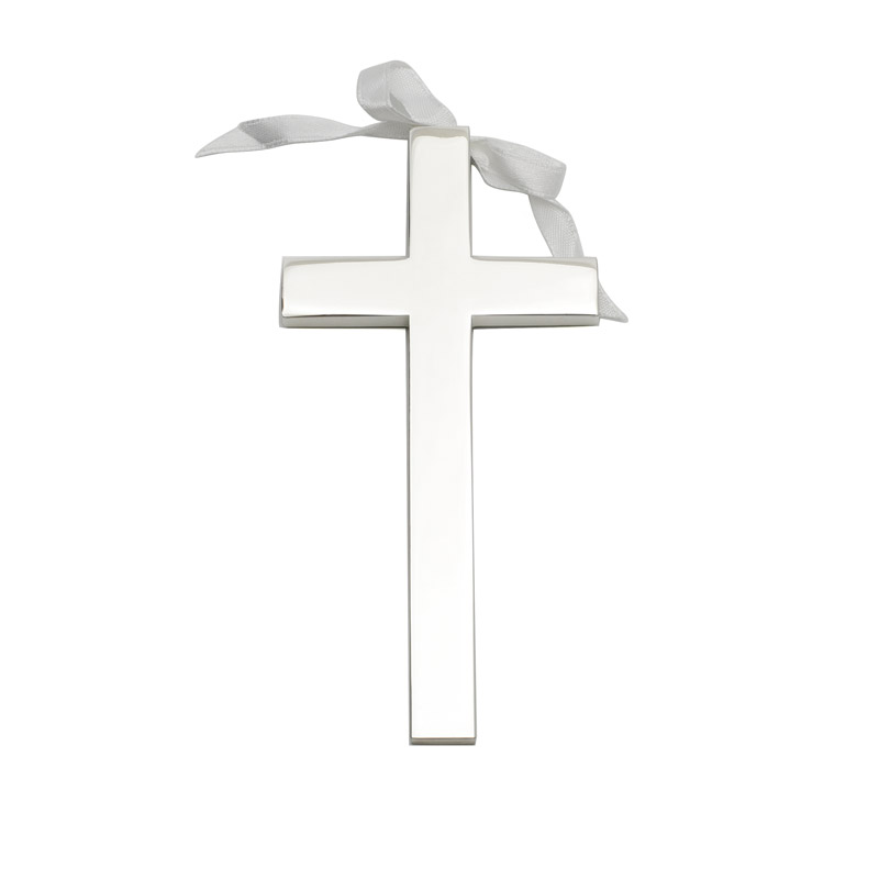 Cross with White Ribbon