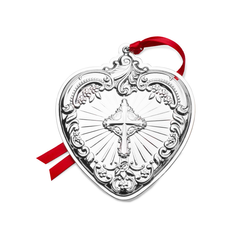 2024 Grande Baroque Heart 33rd Edition Sterling Ornament