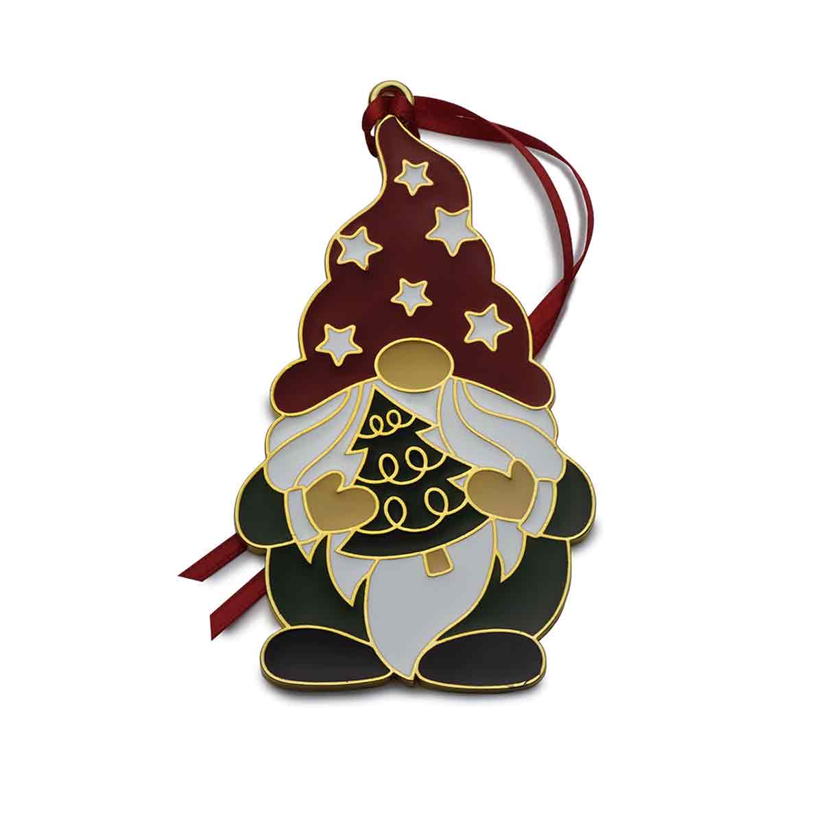 2024 Gnome, Wonders of Christmas 15th Edition Gold plate ornament