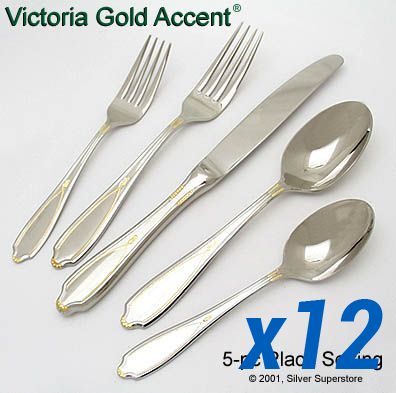 Yamazaki Victoria Gold Accent 60pc Service for 12