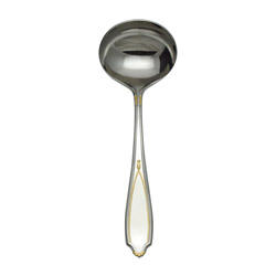 A photo of Victoria Gold Accent Gravy Ladle, 6-5/8"