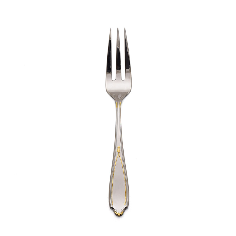 Victoria Gold Accent Serving Fork, 8-7/8"