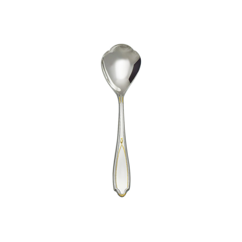 Victoria Gold Accent Sugar Spoon, 6-3/16"