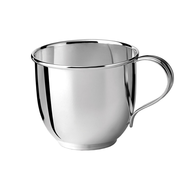 Baby Cup Smooth Handle | Zaramella Argenti | silversuperstore.com