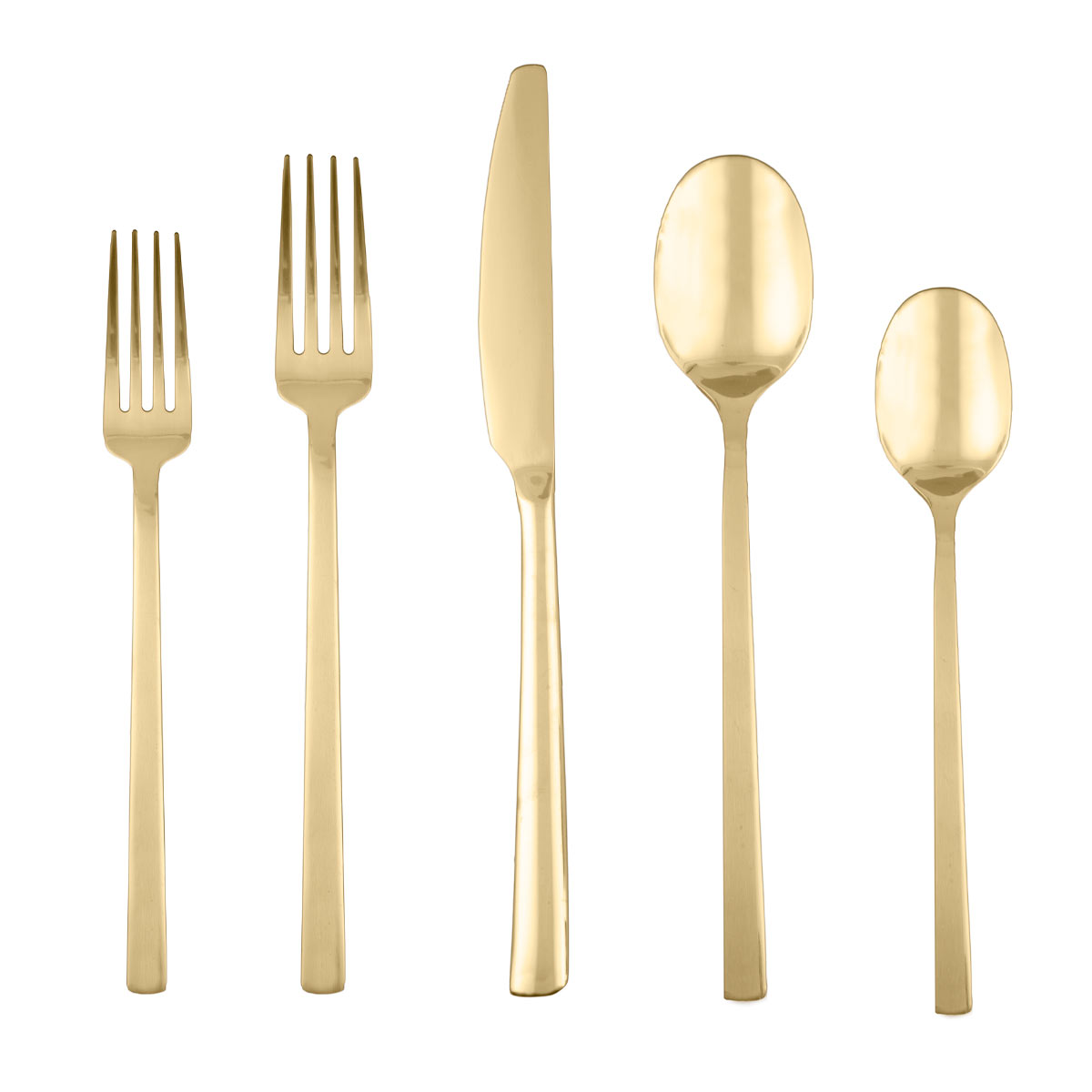 Beacon Gold Satin 5 Piece Place Setting