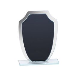 A photo of Black & Mirror Shield Trophy, 6.5in.