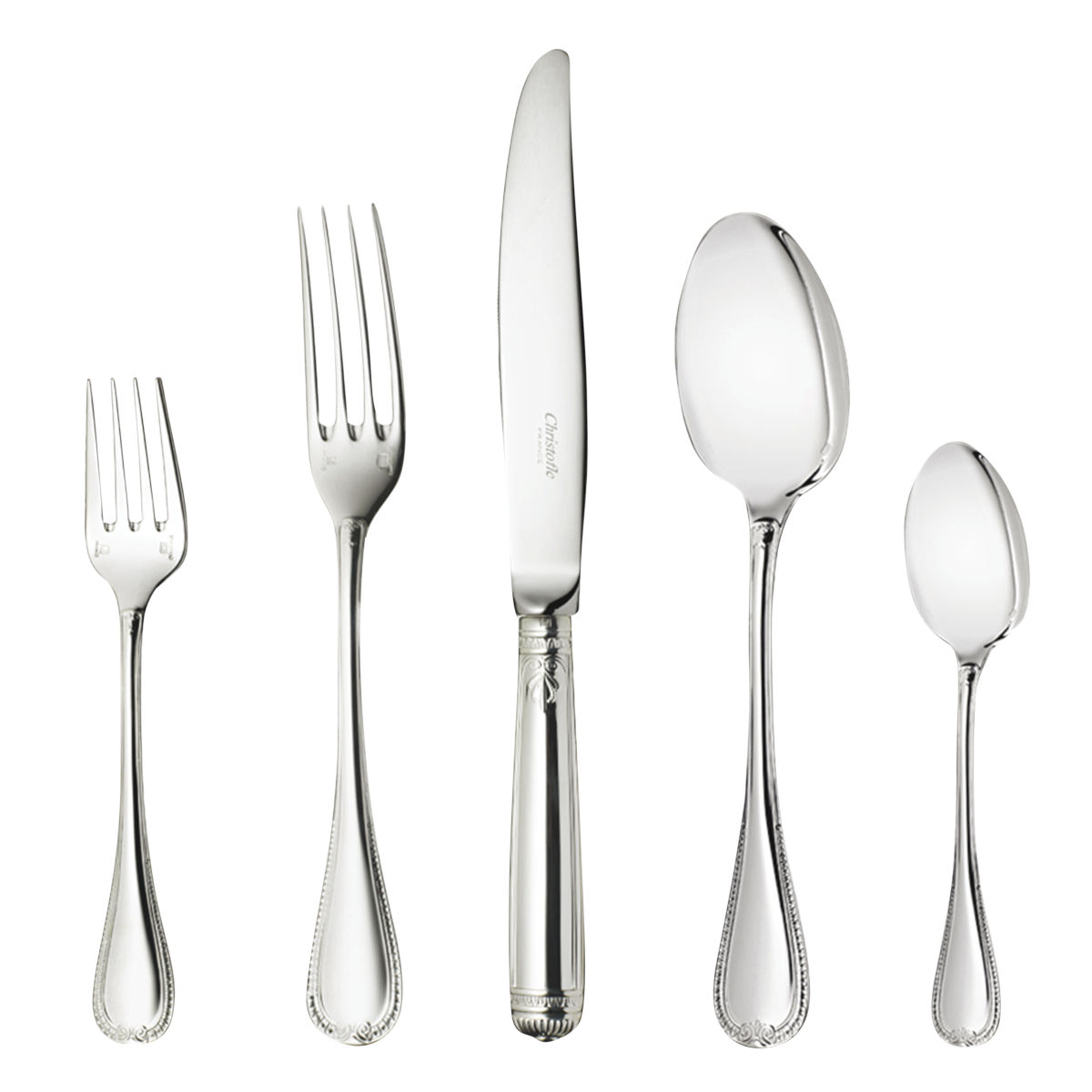 5pc Place Setting, Silverplate