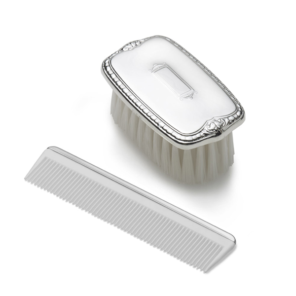 Empire Sterling  Boys Shield Brush and Comb Set