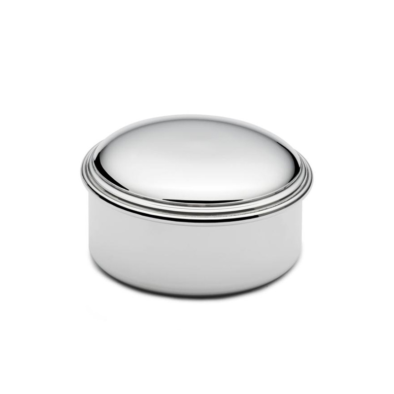 Round Jewelry Box, Pewter