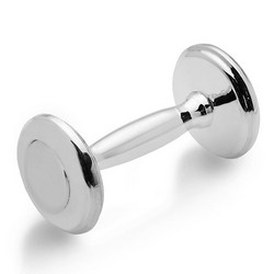 pewter baby rattle