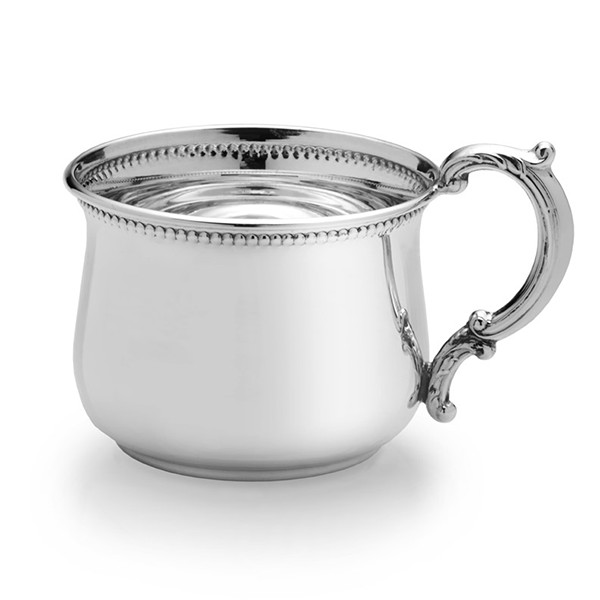 Beaded Border Kettle Baby Cup Empire Sterling