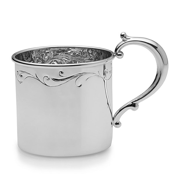 Empire Floral Heavyweight Sterling Baby Cup