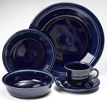 Fiesta Cobalt Blue Dinnerware 5 Piece Place Setting