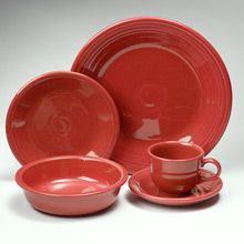 Fiesta Scarlet Dinnerware 5 Piece Place Setting