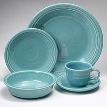 Fiesta Turquoise Dinnerware 5 Piece Place Setting