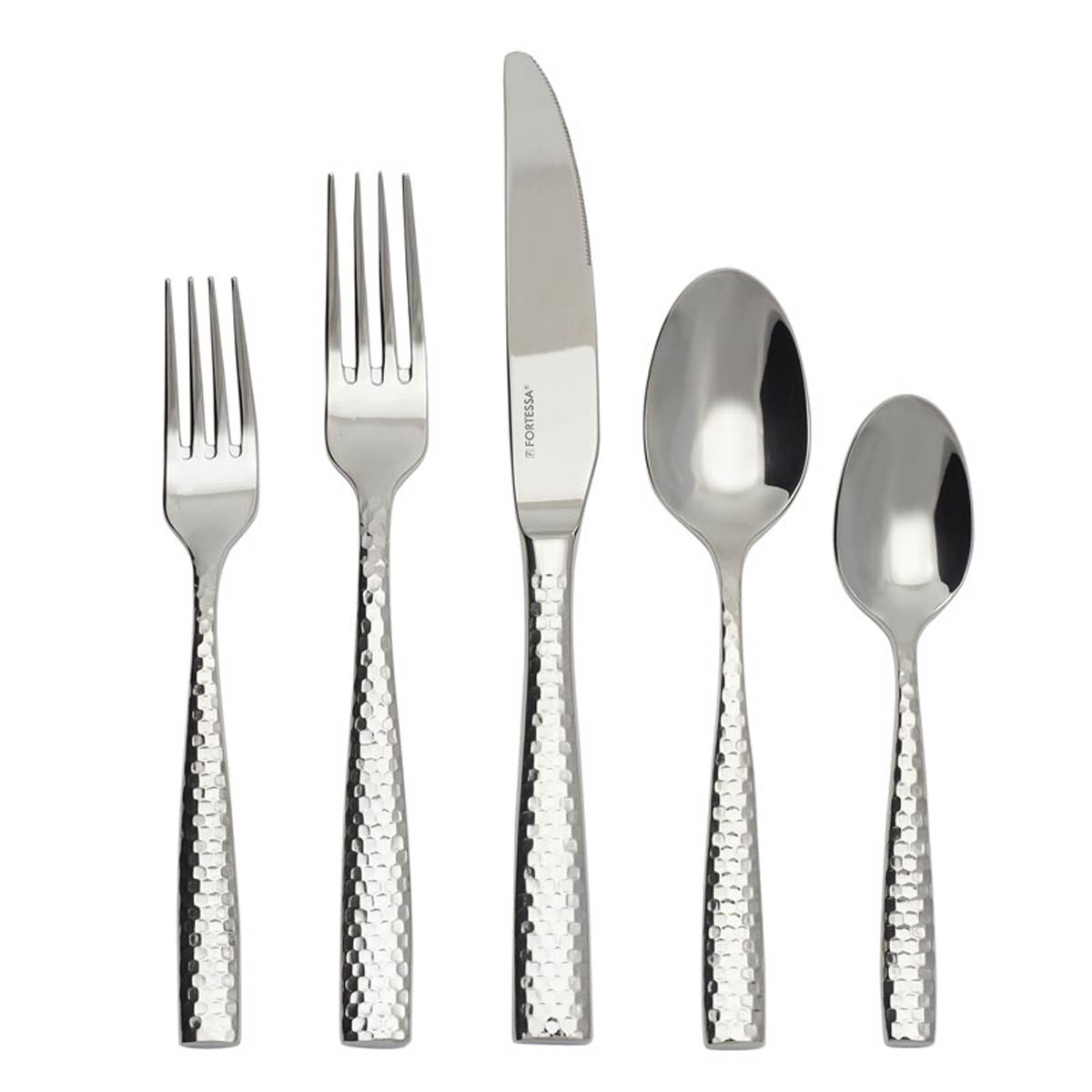 Uniquely styled stainless flatware set