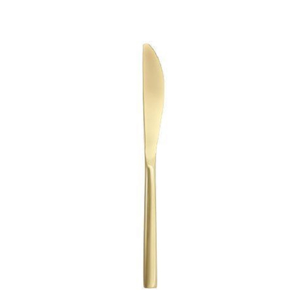 Arezzo Brushed Gold Dessert Knife