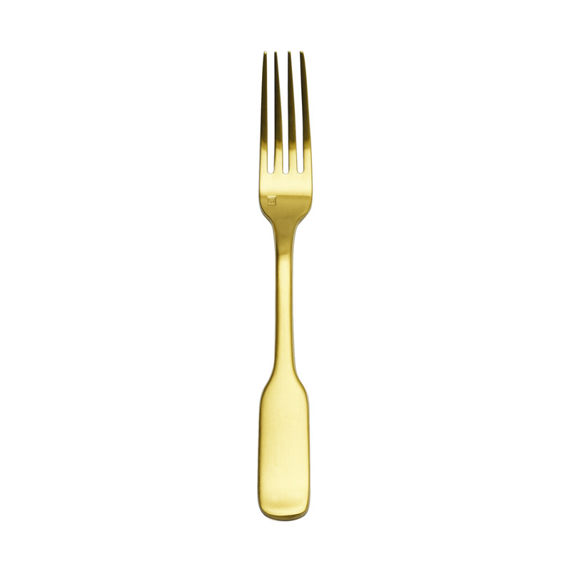 Ashton Brushed Gold Dinner Fork w/stamp