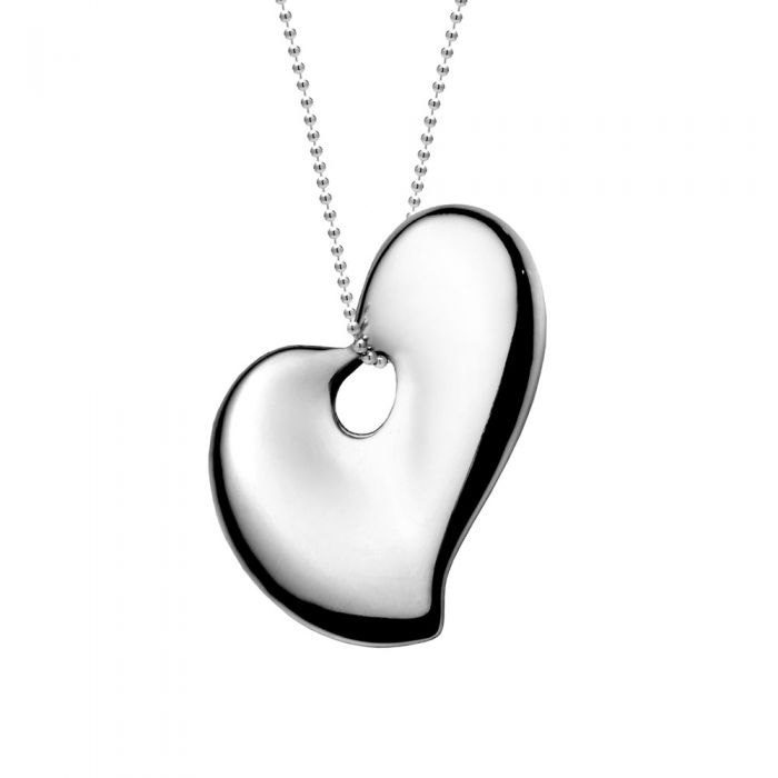 Sterling Heart Pendant Necklace