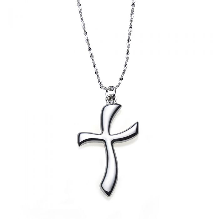 Sterling Cross Pendant Necklace