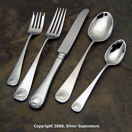 Ginkgo Windsor Shell stainless flatware for less!