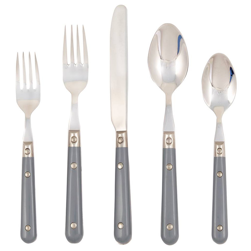 Le Prix Gray 5pc Place Setting