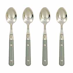 A photo of Le Prix Gray Demitasse Spoon Set of 4