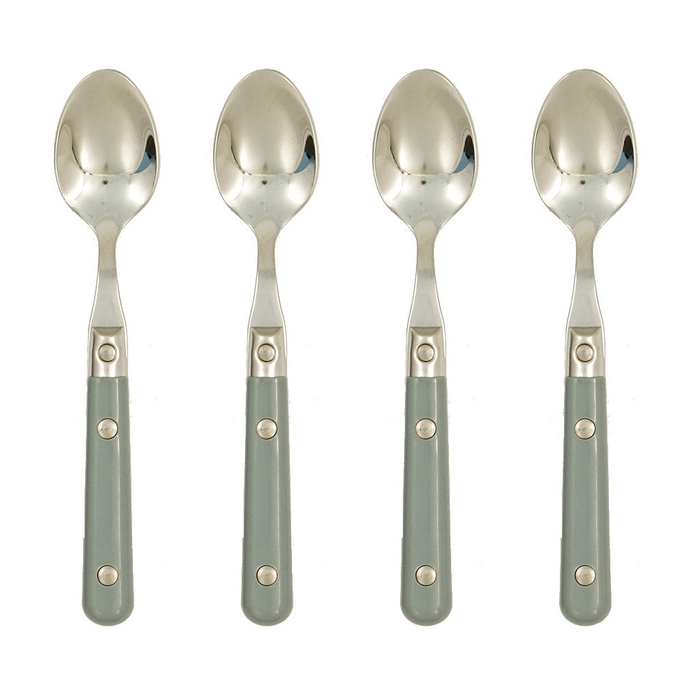 Le Prix Gray Demitasse Spoon Set of 4