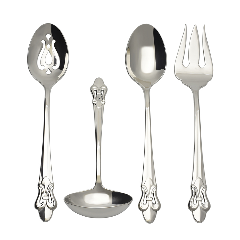 Fleur de Lis 4pc Hostess Set