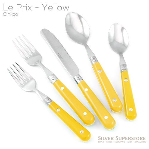 Le Prix Mimosa Yellow 5pc Place Setting