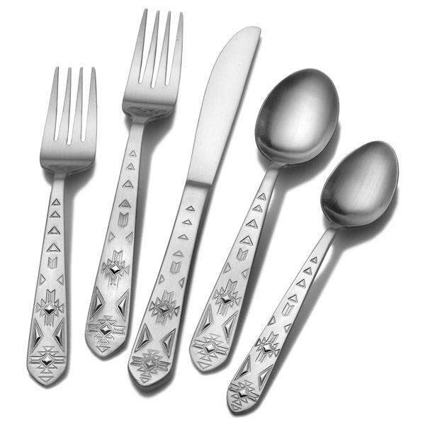 Towle Everyday Pueblo Stainless Steel Flatware, Silverware