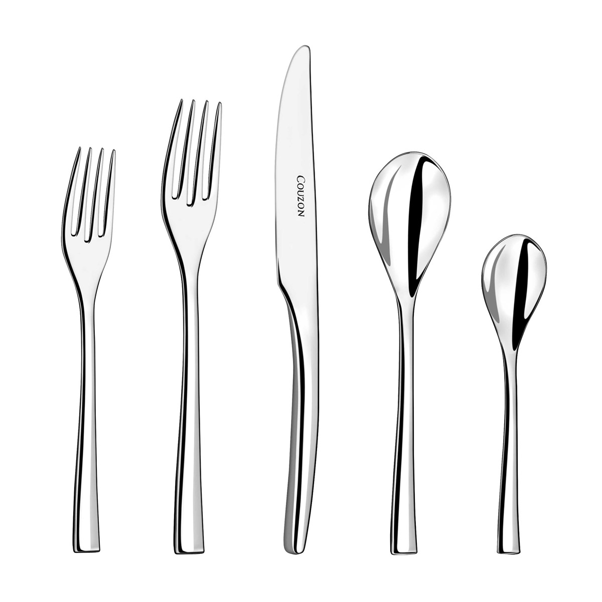 Steel 5pc Place Setting