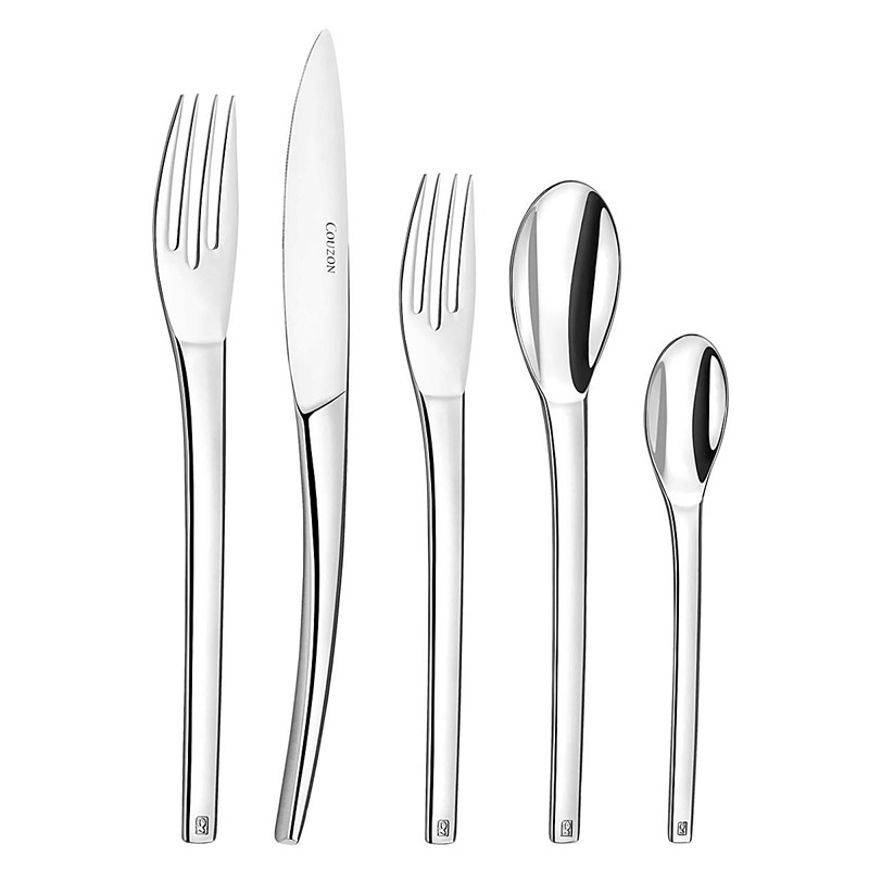 Mirror finished stainless flatware set