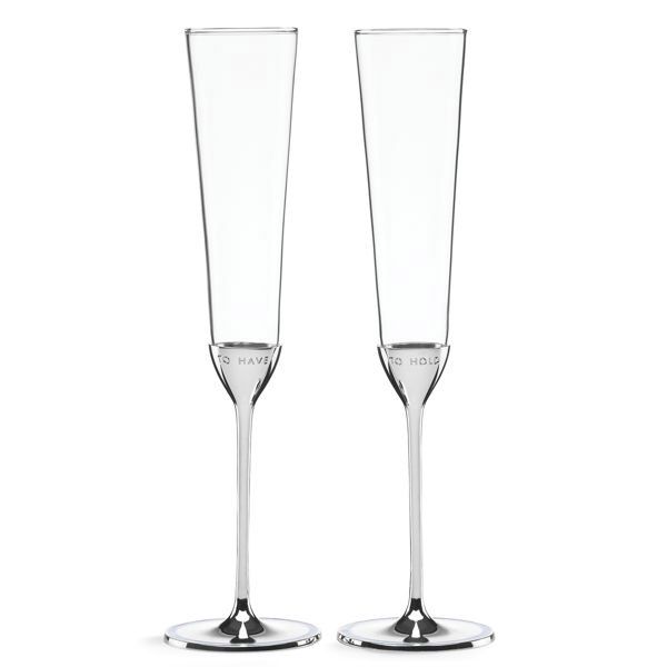 Take The Cake Toasting Flutes (set of 2)