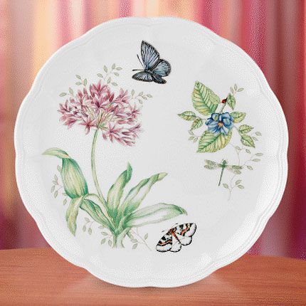 Dinner Plate, Blue Butterfly