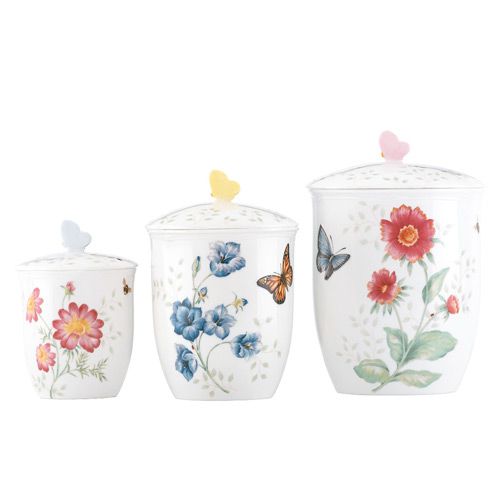 Butterfly Meadow 3pc Canister Set