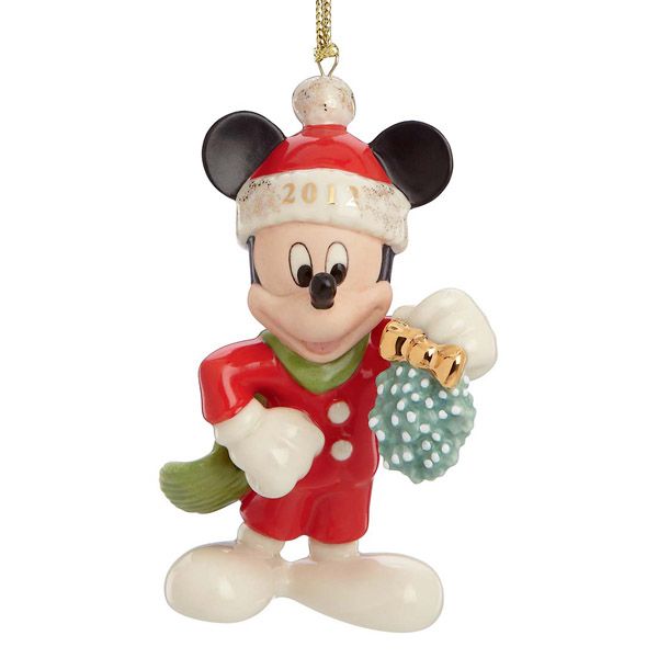 2012 Lenox Mistletoe Mickey Porcelain Ornament | Silver Superstore