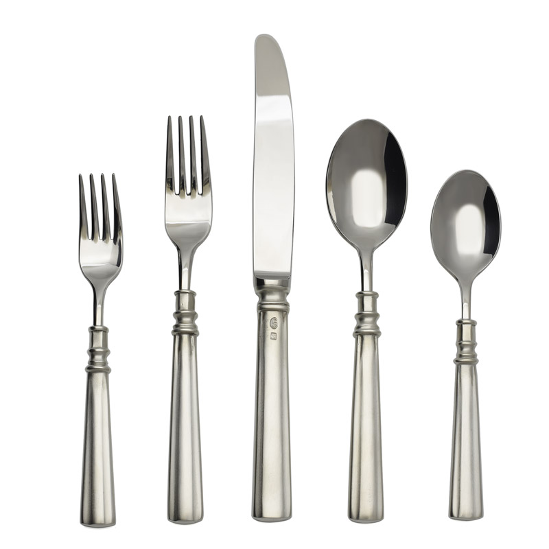 Lucia Pewter 5pc Place Setting