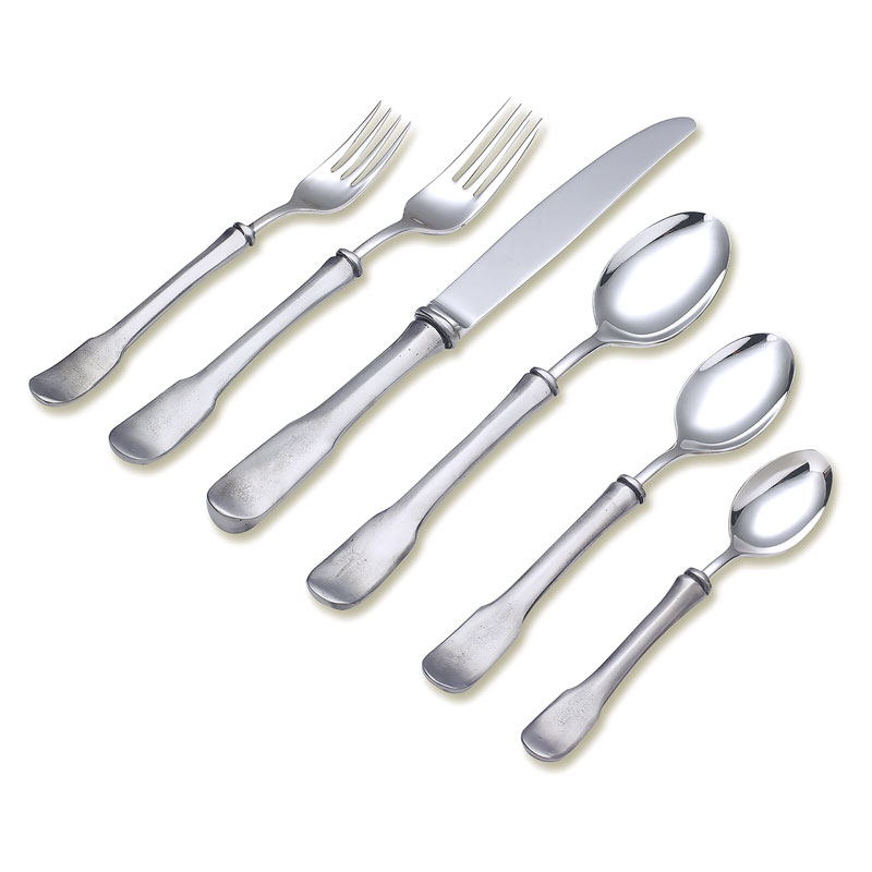 Olivia Pewter 6pc Place Setting